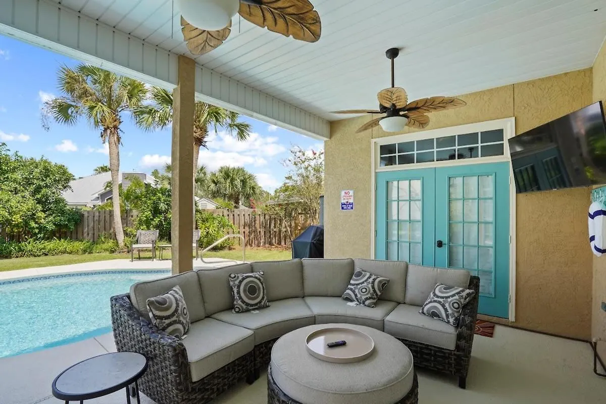 Holiday home 2blk2beach-heatedpool-golfcart4-4-5br-3bath-slps16 *