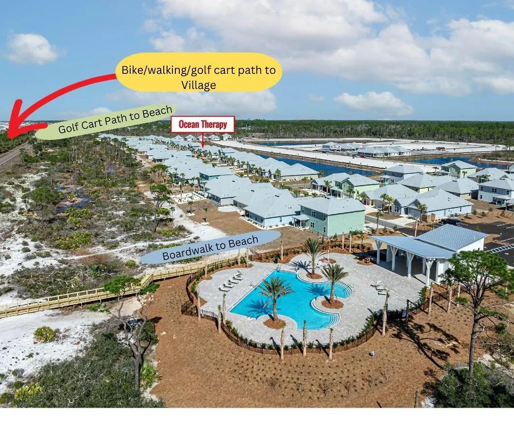 Tatil Evi Minutes To Beach ,golf Cart Included, Ocean View Pool ,beach Equip, Ocean Therapy Port St. Joe